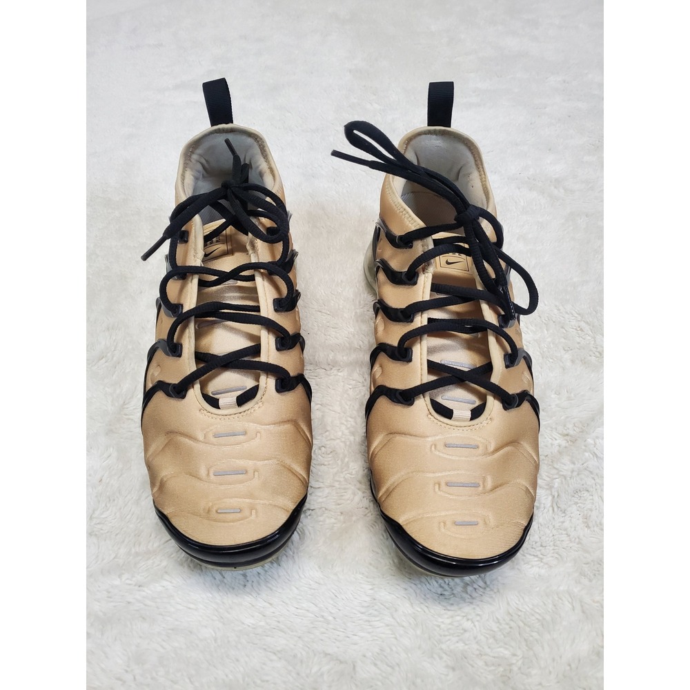 Nike Air VaporMax Plus Rattan Khaki Tan Black Sneaker Men 10 Streetwear Preppy